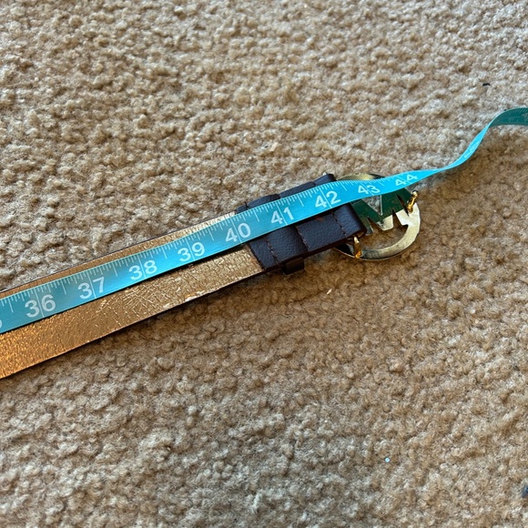 Michael Kors Dark Brown Chocolate Belt With \